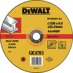 Δισκος λειανσης μεταλλου Φ230x6mm DEWALT DT42620 DT42620