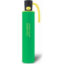 Benetton Ομπρέλα Βροχής Mini AC αυτόματη σπαστή Πράσινο 56604