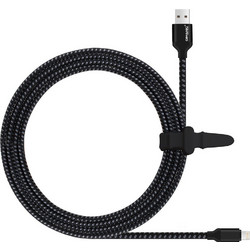 QIHANG Braided USB 2.0 to micro USB Cable Μαύρο 3m (C21)
