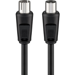 Goobay Καλώδιο Κεραίας Coax Male to Coax Female 20m Black 50913