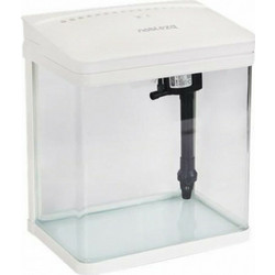 Nobleza Mini Fishtank Ενυδρείο Ψαριών με Φωτισμό & Φίλτρο 7lt Λευκό