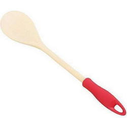 Κουτάλα Οβάλ Presto 637208 30cm Natural-Red Tescoma Ξύλο