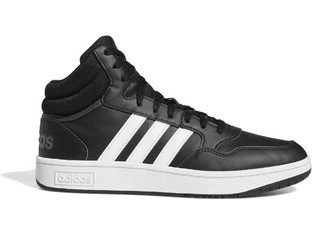 Adidas Hoops 3.0 Mid Ανδρικά Sneakers Μποτάκια Μαύρα GW3020