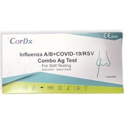 CorDX Ρινικό Τεστ Αντιγόνου Covid-19 Γρίπης Τύπου A/Β & RSV 1τμχ