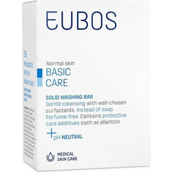 Eubos Solid Washing Bar Blue Μπάρα Σαπουνιού Καθαρισμού Προσώπου για Ακμή 125gr