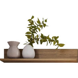 ΡΑΦΙ ΤΟΙΧΟΥ ΑΠΟΧΡΩΣΗ LEFKAS OAK Πλάτος:69cm x Βάθος:15cm x Ύψος:13cm