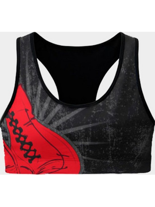 Athlon King Boxer Αθλητικό Μπουστάκι με Μέτρια Στήριξη Μαύρο 195-1849