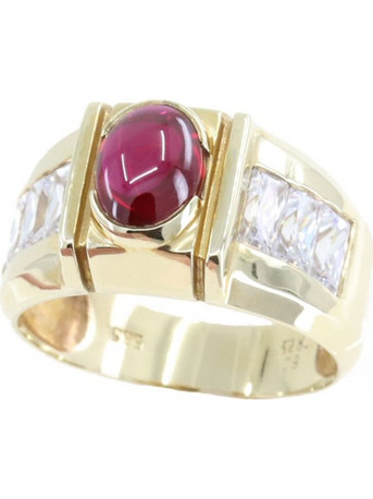Δαχτυλίδι 14 Κ με spinel και zircon, 1676
