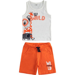Ido Σετ με Σορτς 2Pcs Set Tank Top + Short 4012-00-0113-213558 Πορτοκαλί Αγόρι