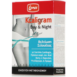 Lanes Kcaligram Day & Night Συμπλήρωμα Διατροφής 60 Ταμπλέτες