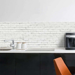 Αυτοκόλλητο Κάλυμμα Προστασίας Τοίχου White Bricks 67606 240x60x0,05cm White Ango Pet