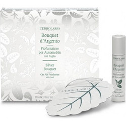 L'Erbolario Bouquet d'Argento Car Air Freshner 10ml & Leaf