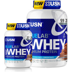 USN BlueLab 100% Whey Premium Banana Πρωτεΐνη Ορού Γάλακτος Γράμμωσης 908kg
