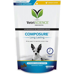 VetriScience Long Lasting Calm & Confident Συμπλήρωμα Διατροφής Σκύλου για Διαχείριση Άγχους & Στρες 50 Δισκία