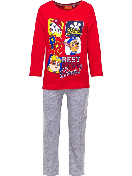 PAW PATROL ΠΥΤΖΑΜΑ ΜΑΚΡΥΜΑΝΙΚΗ (ΚΟΚΚΙΝΟ)