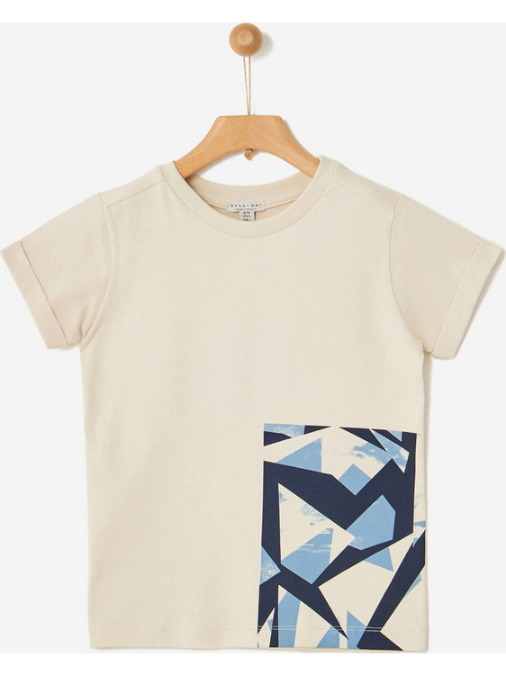 Yell-OH Παιδικό T-Shirt Κοντομάνικο Μπεζ 42081110057