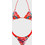 Gsecret Bikini Set Τριγωνάκι με Ενίσχυση Brazil Floral Κόκκινο BK5058-22118