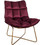 HomeMarkt Πολυθρόνα Βελούδινη Κόκκινη Dejana HM8632.06