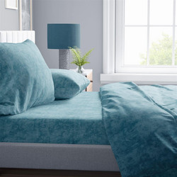 Dimcol Σετ Σεντόνια Υπέρδιπλα Βαμβακερά 220x240 Shadow 20 Turquoise