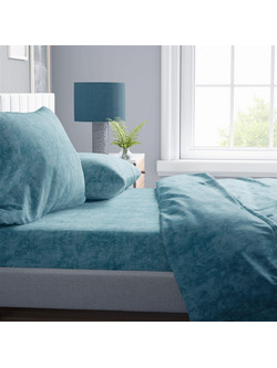 Dimcol Σετ Σεντόνια Υπέρδιπλα Βαμβακερά 220x240 Shadow 20 Turquoise