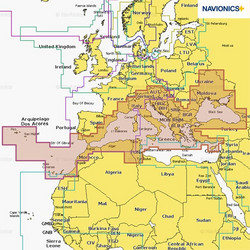 Χάρτης Navionics+ ΜΕΣΟΓΕΙΟΣ +amp ΜΑΥΡΗ ΘΑΛΑΣΣΑ