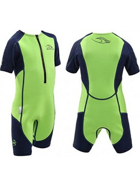 Aqua Sphere Stingray Green/Navy Παιδική Ολόσωμη Στολή Κατάδυσης Neoprene για Θαλάσσια Σπορ 2mm