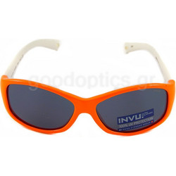 Invu Παιδικά Γυαλιά Ηλίου Polarized Πορτοκαλί Λευκά K2405C