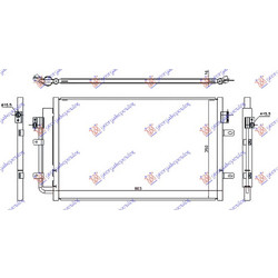 Ψυγειο A/C 2.3-3.0 T.D (56.5x36.1x16) Iveco Daily 11-14 - 405006400