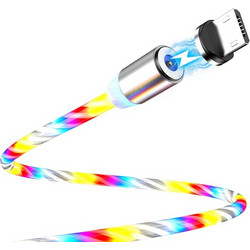 FLOVEME YXF204096 1m 2A USB to Micro USB Luminous Magnetic Charging Cable (Colour)
