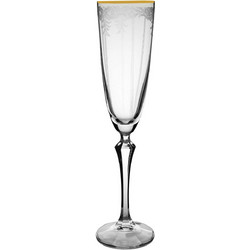 Crystalex Σετ Ποτήρια Ούζου Κρυστάλλινα Κολωνάτα Elisabeth 200ml 6τμχ CLX08890024