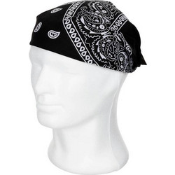 MFH Bandana 55x55cm Cotton - Black / White