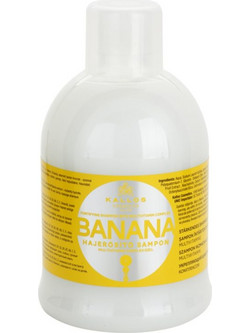 Kallos KJMN Banana Fortifying Σαμπουάν για Επανόρθωση για Ξηρά & Ταλαιπωρημένα Μαλλιά 1lt