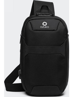 Ozuko Ανδρική Τσάντα Στήθους Μαύρη 9270