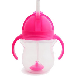 Munchkin Tip & Sip Straw Cup Ροζ 207ml