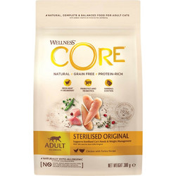 Wellness Core Grain Free Adult Sterilised Original with Turkey & Chicken 300gr