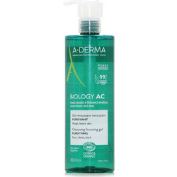 A-Derma Biology AC Cleansing Foaming Purifying Gel Καθαρισμού Προσώπου για Ακμή 400ml