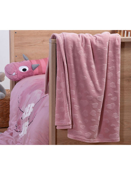 Nef-Nef Nap Κουβέρτα Fleece Κούνιας 110x150 Ροζ