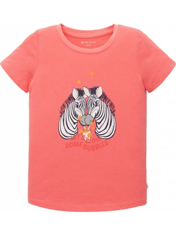 Tom Tailor Παιδικό T-Shirt Κοντομάνικο Κοραλί 1036081-32123