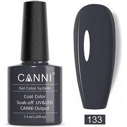Canni 133 Solid Grey Ημιμόνιμο Βερνίκι Νυχιών 7.3ml