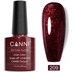 Canni 209 Shining Cherry Ημιμόνιμο Βερνίκι Νυχιών 7.3ml