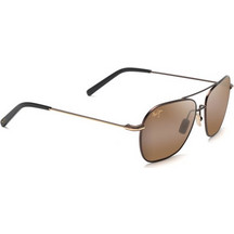 Maui Jim 877 01 Ανδρικά Γυαλιά Ηλίου Aviator Μεταλλικά Χρυσά με Καφέ Polarized Φακό