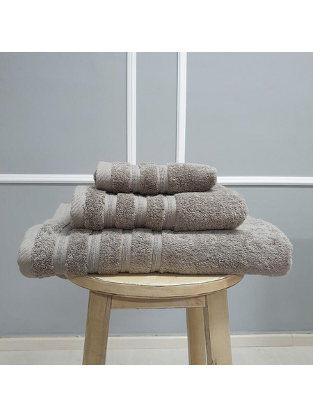 Πετσέτα Λουτρού 75x140cm Βαμβακερή Premium 600gsm Joli Γκρι Κάμελ