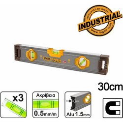 Αλφάδι Μαγνητικό Ingco (HSL38030M) με 3 μάτια - 30cm HSL38030M