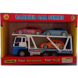 Blue Toys Φορτηγό Friction με 3 Αγωνιστικά Αμάξια