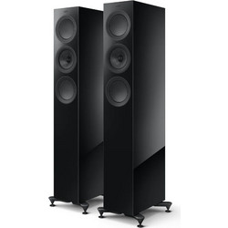 KEF R-5 Meta Ζεύγος Ηχείων Hi-Fi Δαπέδου 200W 3 Δρόμων Black Gloss