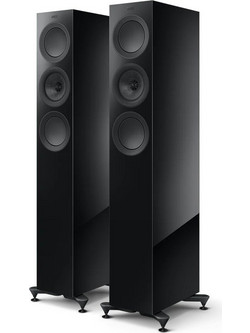 KEF R-5 Meta Ζεύγος Ηχείων Hi-Fi Δαπέδου 200W 3 Δρόμων Black Gloss