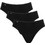 Sloggi 24/7 Tai Βαμβακερά Γυναικεία Slip Μαύρα 3Pack 10167192-0004