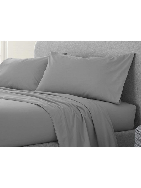 Σετ Μαξιλαροθήκες Ανοικτό Γκρι 100% Cotton Reactive Γαρύφαλλο 2 Τεμαχίων 50x70