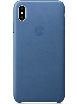 Apple Leather Case Cape Cod Blue (iPhone XS Max)
