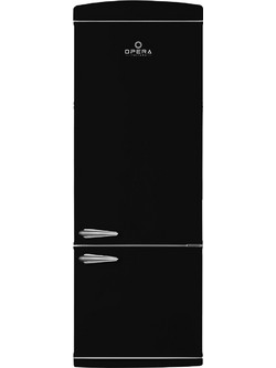 Opera Italiana OFRMC70N DX Retro Ψυγειοκαταψύκτης 472lt Full No Frost Υ191.5xΠ71xΒ76cm Μαύρο